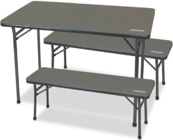 Coleman Pack-Away Table & Bench 3 Pce Set