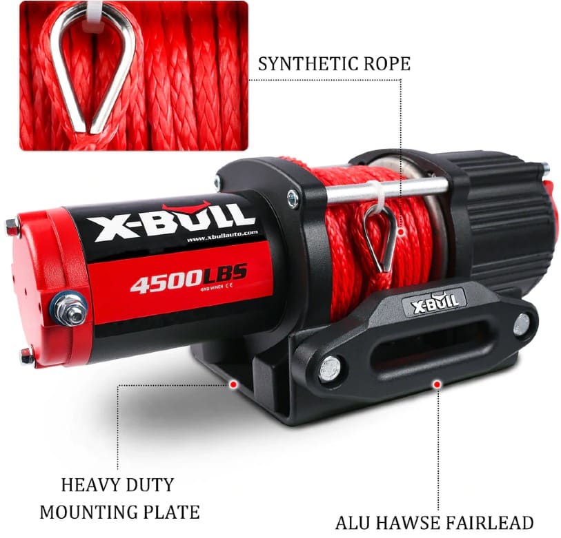X-BULL Electric Winch 4,500 lbs Design